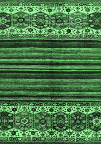 Abstract Emerald Green Modern Rug, abs599emgrn