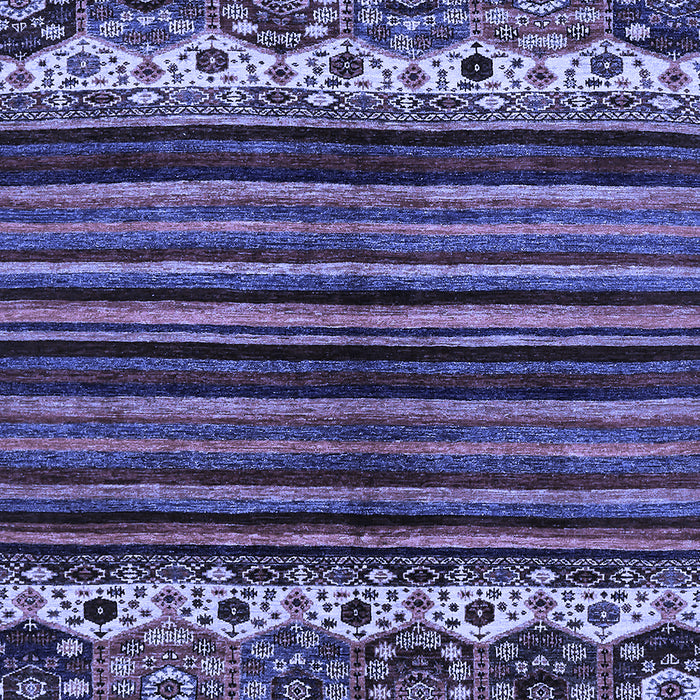 Abstract Blue Modern Rug, abs599blu