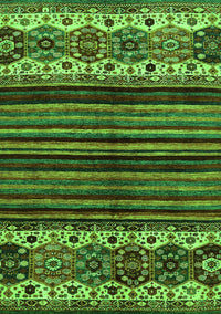 Abstract Green Modern Rug, abs599grn