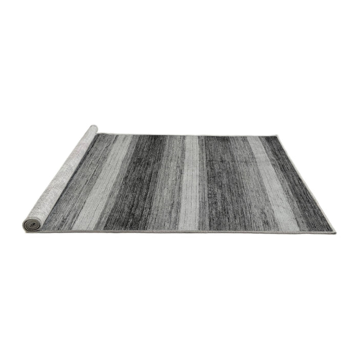 Sideview of Machine Washable Abstract Gray Modern Rug, wshabs59gry