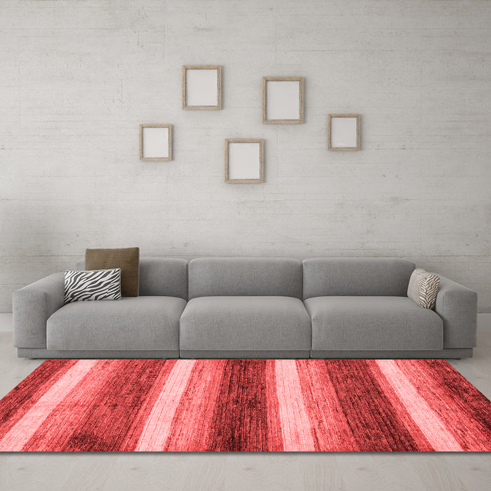 Modern Red Washable Rugs