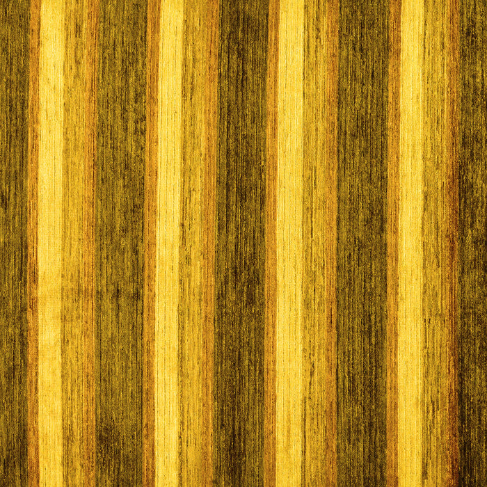 Square Machine Washable Abstract Yellow Modern Rug, wshabs59yw