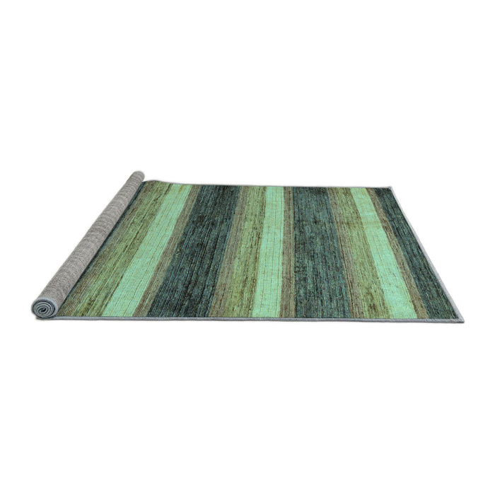 Sideview of Machine Washable Abstract Light Blue Modern Rug, wshabs59lblu