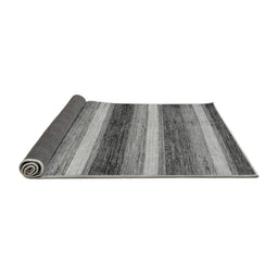 Sideview of Abstract Gray Modern Rug, abs59gry
