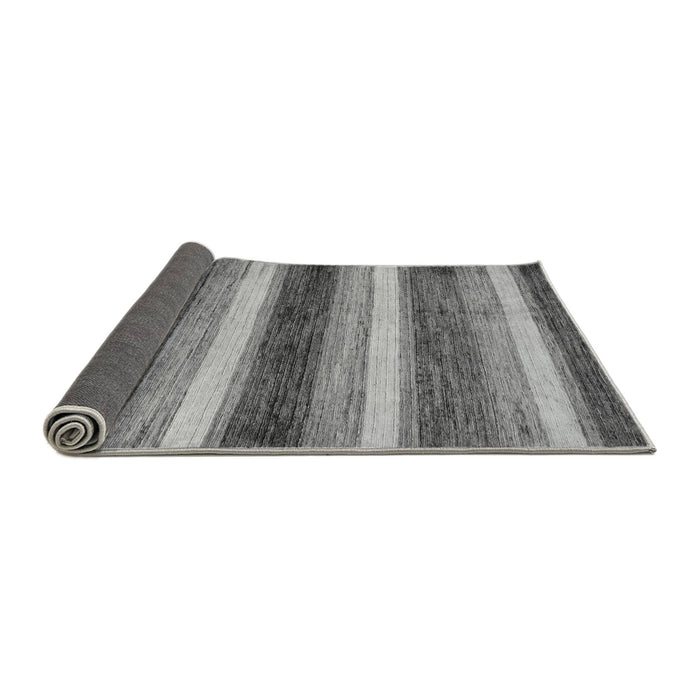 Sideview of Abstract Gray Modern Rug, abs59gry