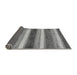 Sideview of Abstract Gray Modern Rug, abs59gry