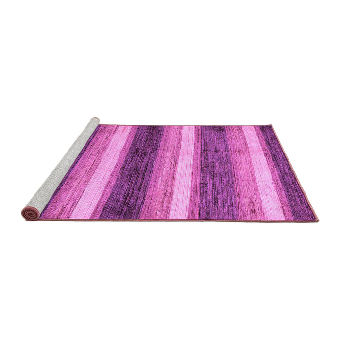 Sideview of Machine Washable Abstract Purple Modern Area Rugs, wshabs59pur
