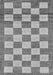 Checkered Gray Modern Rug, abs5gry