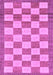 Checkered Purple Modern Rug, abs5pur