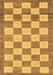 Checkered Brown Modern Rug, abs5brn