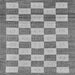 Square Checkered Gray Modern Rug, abs5gry