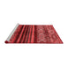 Modern Red Washable Rugs