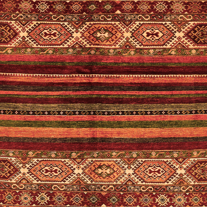 Machine Washable Abstract Orange Modern Area Rugs, wshabs600org