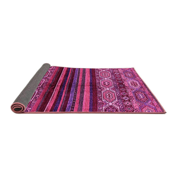 Sideview of Abstract Pink Modern Rug, abs600pnk