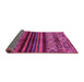 Sideview of Abstract Pink Modern Rug, abs600pnk