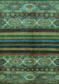 Abstract Turquoise Modern Rug, abs600turq