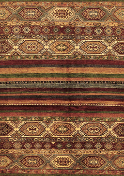 Abstract Brown Modern Rug, abs600brn