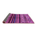 Sideview of Abstract Purple Modern Rug, abs600pur