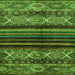 Square Abstract Green Modern Rug, abs600grn