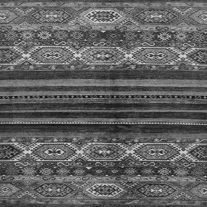 Square Abstract Gray Modern Rug, abs600gry