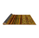 Sideview of Abstract Yellow Modern Rug, abs600yw