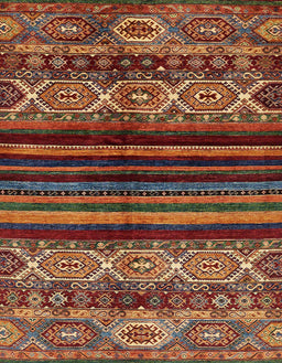 Abstract Saffron Red Modern Rug, abs600