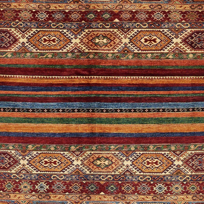 Abstract Saffron Red Modern Rug, abs600