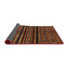 Sideview of Abstract Light Brown Modern Rug, abs601