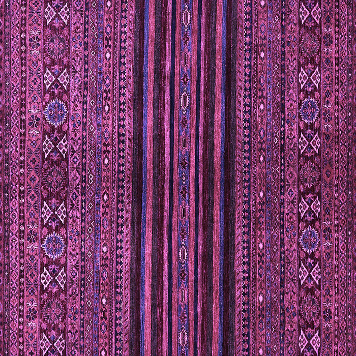 Square Machine Washable Abstract Purple Modern Area Rugs, wshabs601pur