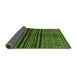 Sideview of Abstract Green Modern Rug, abs601grn