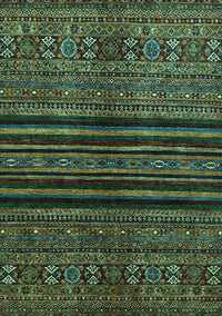 Abstract Turquoise Modern Rug, abs601turq