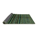 Sideview of Abstract Turquoise Modern Rug, abs601turq