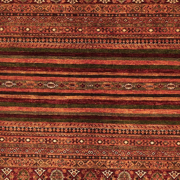 Machine Washable Abstract Orange Modern Area Rugs, wshabs601org