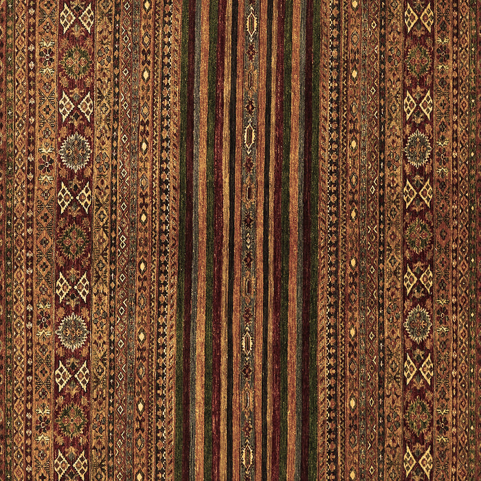 Square Abstract Brown Modern Rug, abs601brn