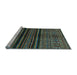 Sideview of Machine Washable Abstract Light Blue Modern Rug, wshabs601lblu