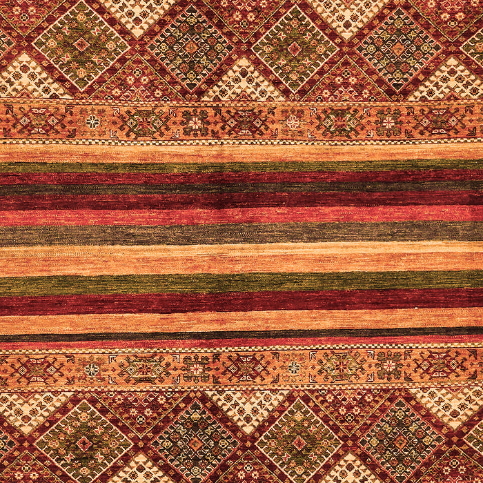 Machine Washable Abstract Orange Modern Area Rugs, wshabs602org