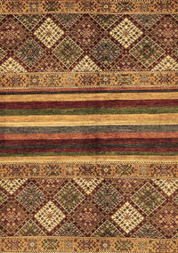 Abstract Brown Modern Rug, abs602brn