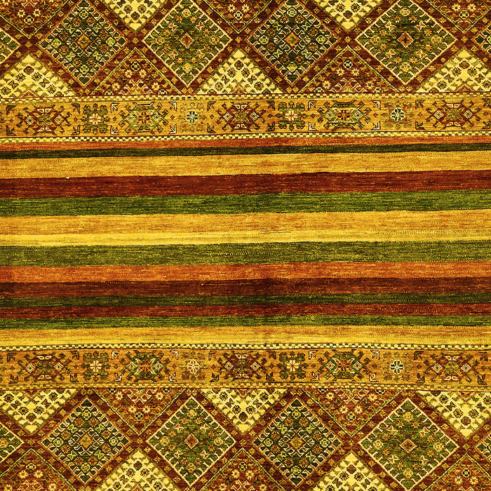 Abstract Yellow Modern Rug, abs602yw