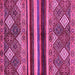 Square Abstract Pink Modern Rug, abs602pnk