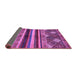 Sideview of Abstract Purple Modern Rug, abs602pur