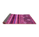 Sideview of Abstract Pink Modern Rug, abs602pnk