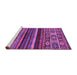 Sideview of Machine Washable Abstract Purple Modern Area Rugs, wshabs603pur