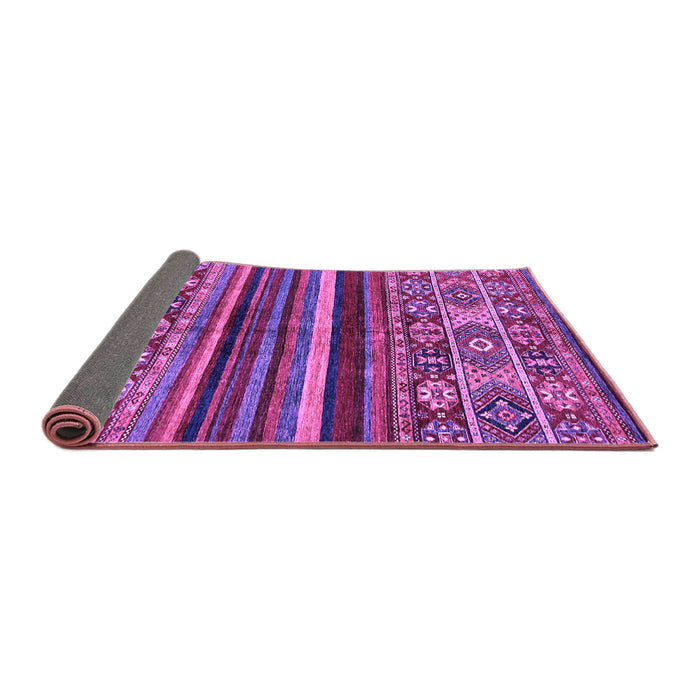 Sideview of Abstract Purple Modern Rug, abs603pur
