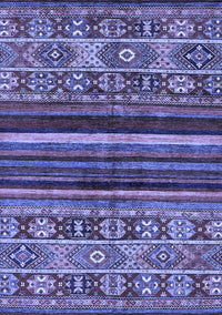 Abstract Blue Modern Rug, abs603blu