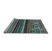 Sideview of Machine Washable Abstract Light Blue Modern Rug, wshabs603lblu