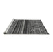 Sideview of Machine Washable Abstract Gray Modern Rug, wshabs603gry