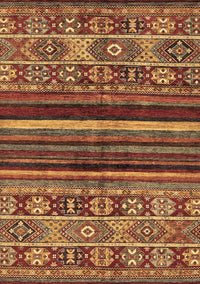 Abstract Brown Modern Rug, abs603brn