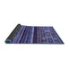 Sideview of Abstract Blue Modern Rug, abs603blu