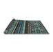 Sideview of Abstract Light Blue Modern Rug, abs603lblu