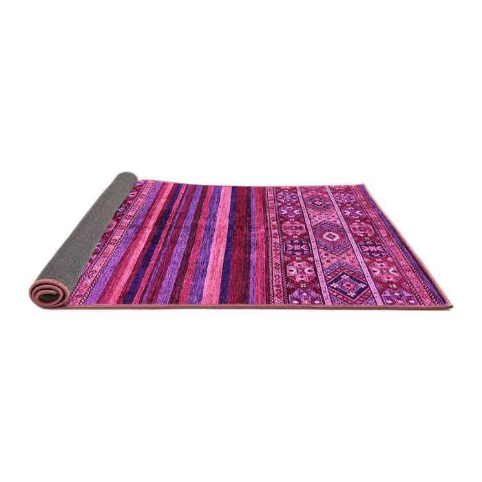 Sideview of Abstract Pink Modern Rug, abs603pnk